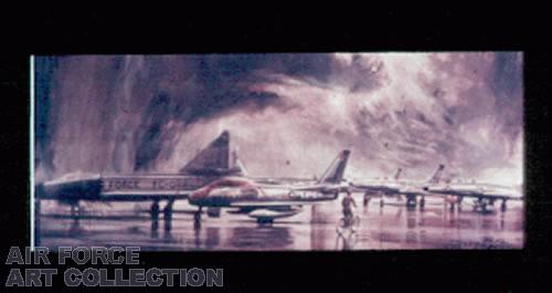 HURRICANE AUDREY, EGLIN FIELD, 1957 (Stormy Weather on the Flight Line)